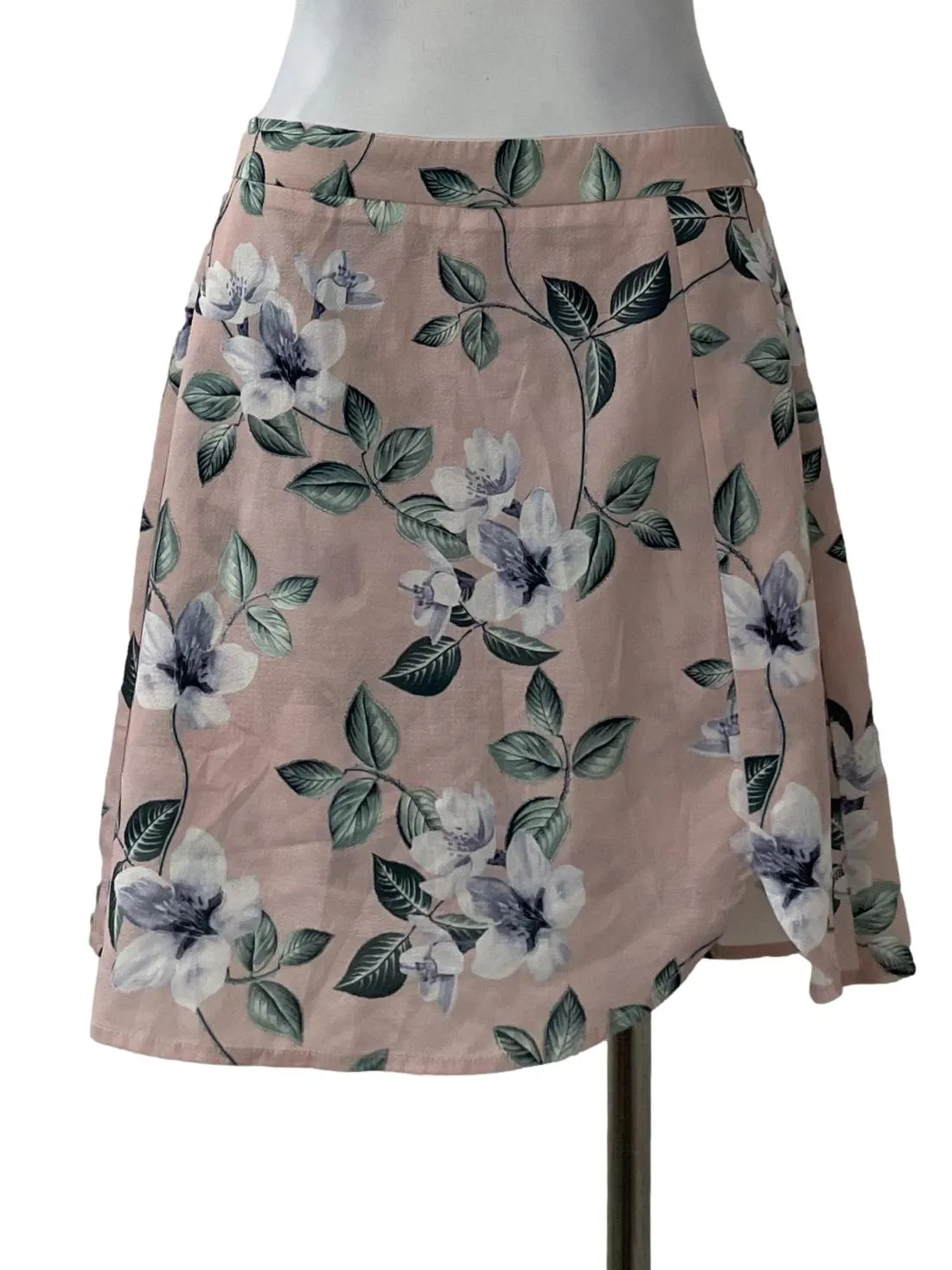 Pink Floral Skirt