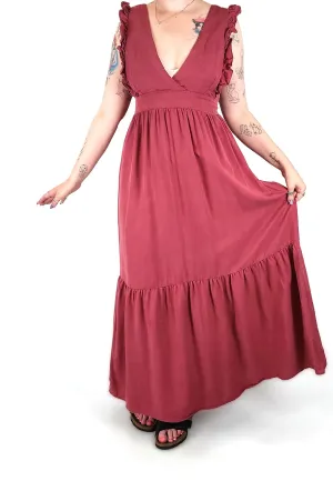 Pink maxi dress size medium