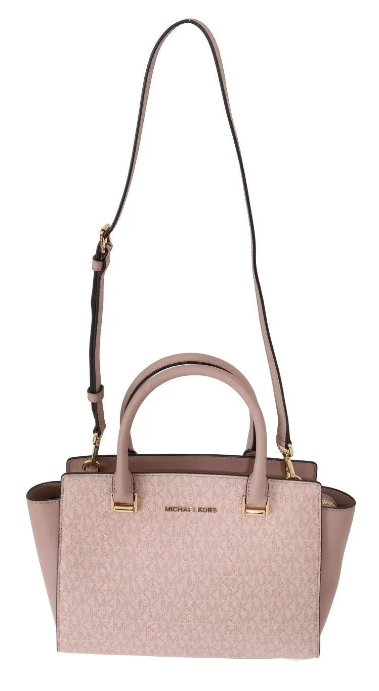Pink SELMA Leather Satchel Bag