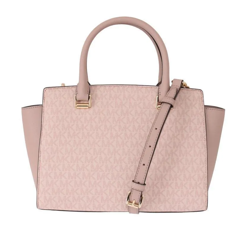 Pink SELMA Leather Satchel Bag