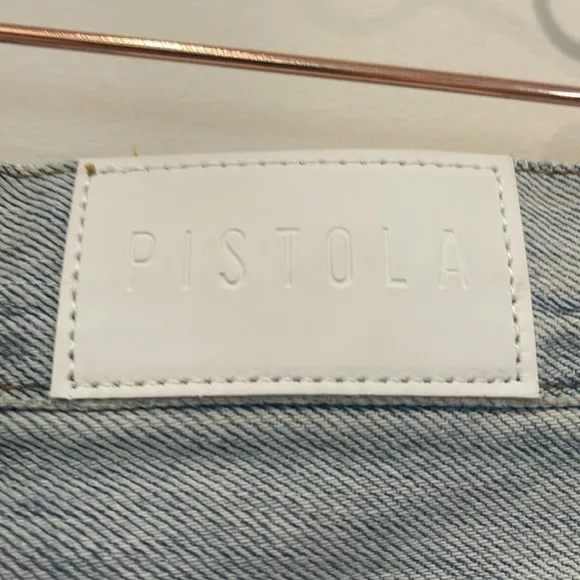 PISTOLA denim distressed jean shorts.  Size 26