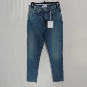 Pistola Blue Medium Wash Kate High Rise Slim Straight Jeans Size 26