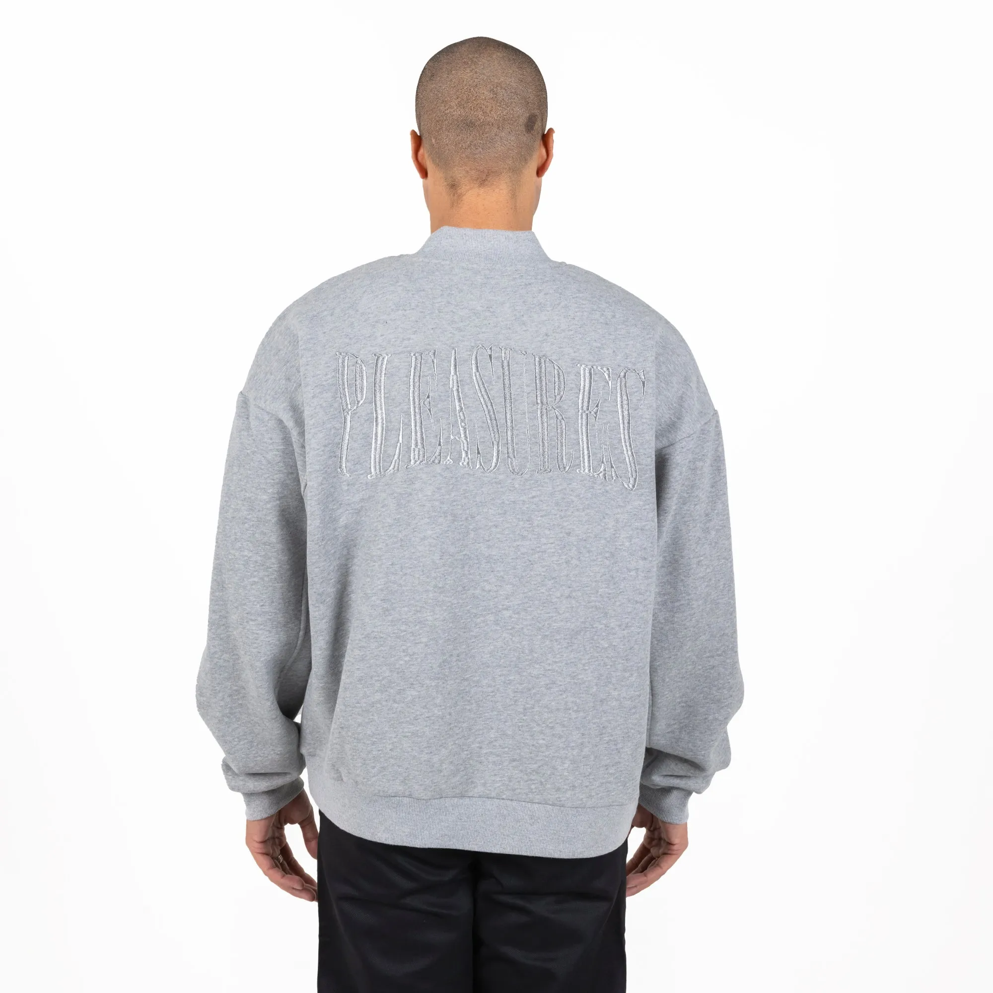 Pleasures Karat Quarter Zip Fleece 'Gray'