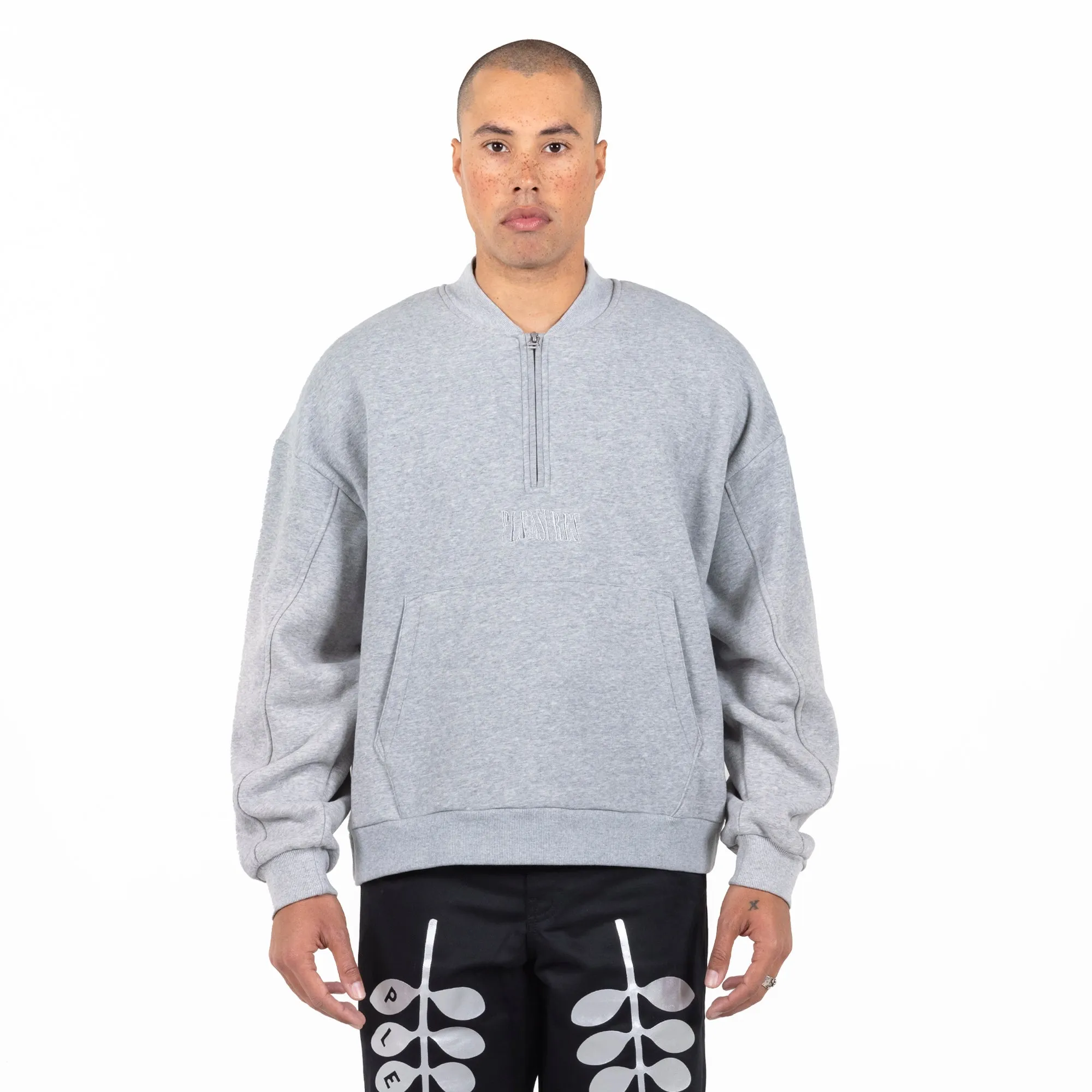 Pleasures Karat Quarter Zip Fleece 'Gray'