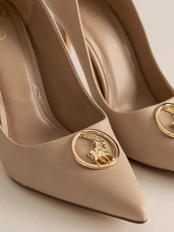 Polo Ladies Circle Polo Trim  Pump Cream