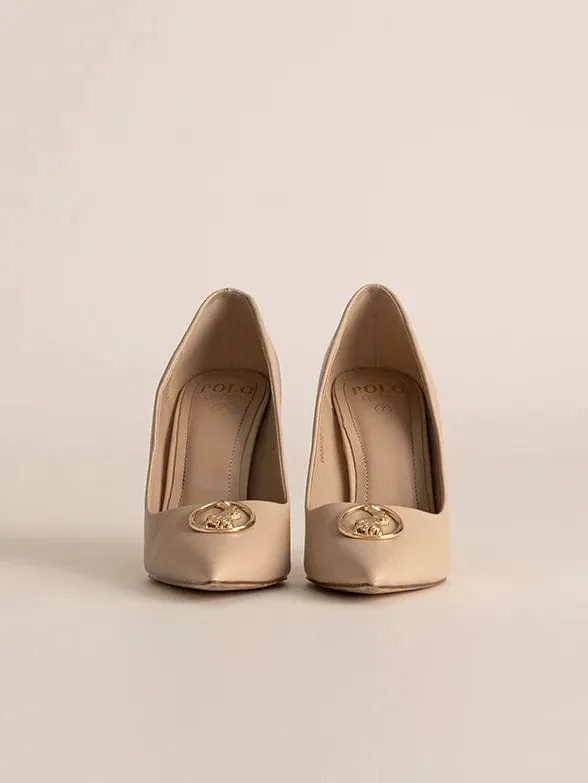 Polo Ladies Circle Polo Trim  Pump Cream