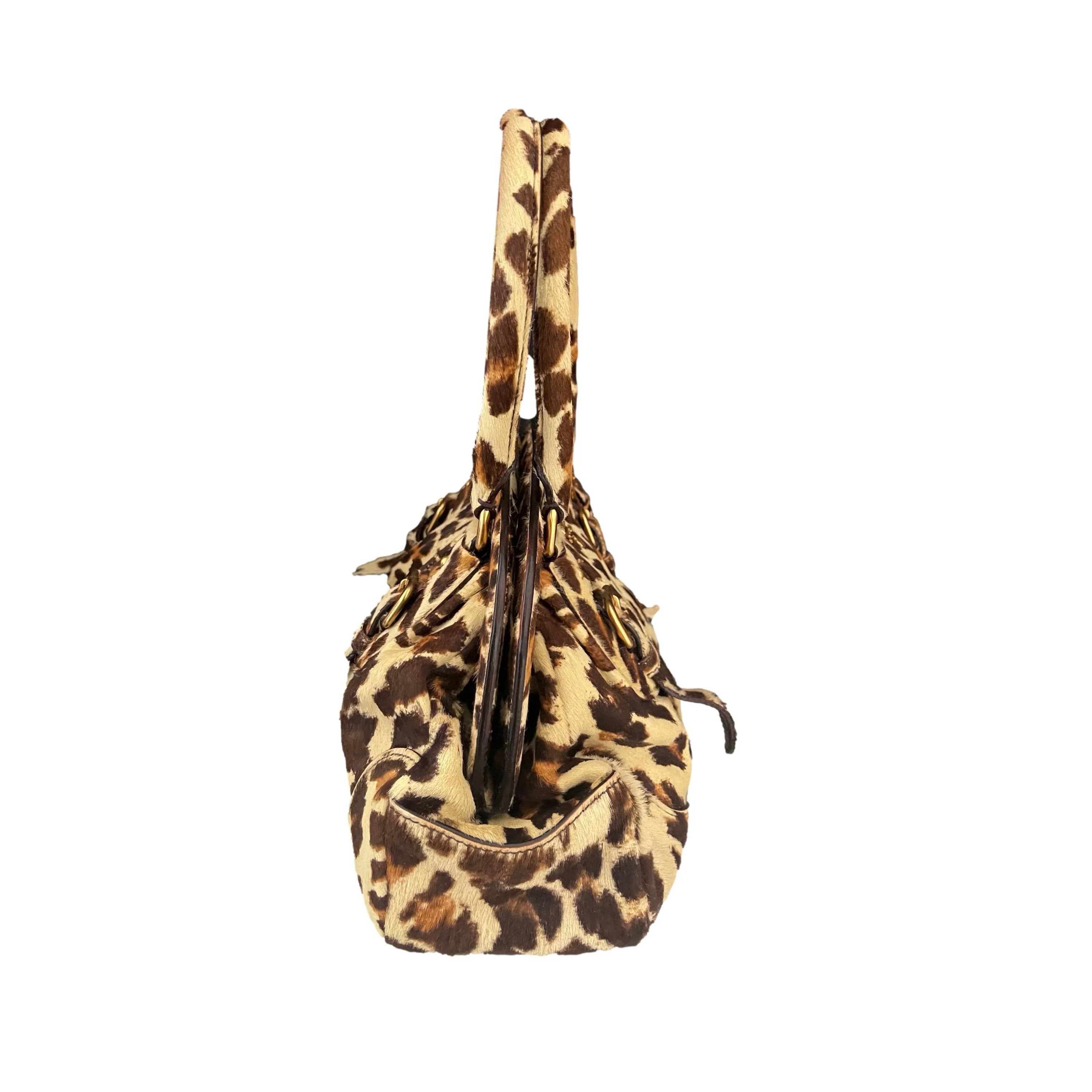 Prada Cheetah Calf Hair Satchel