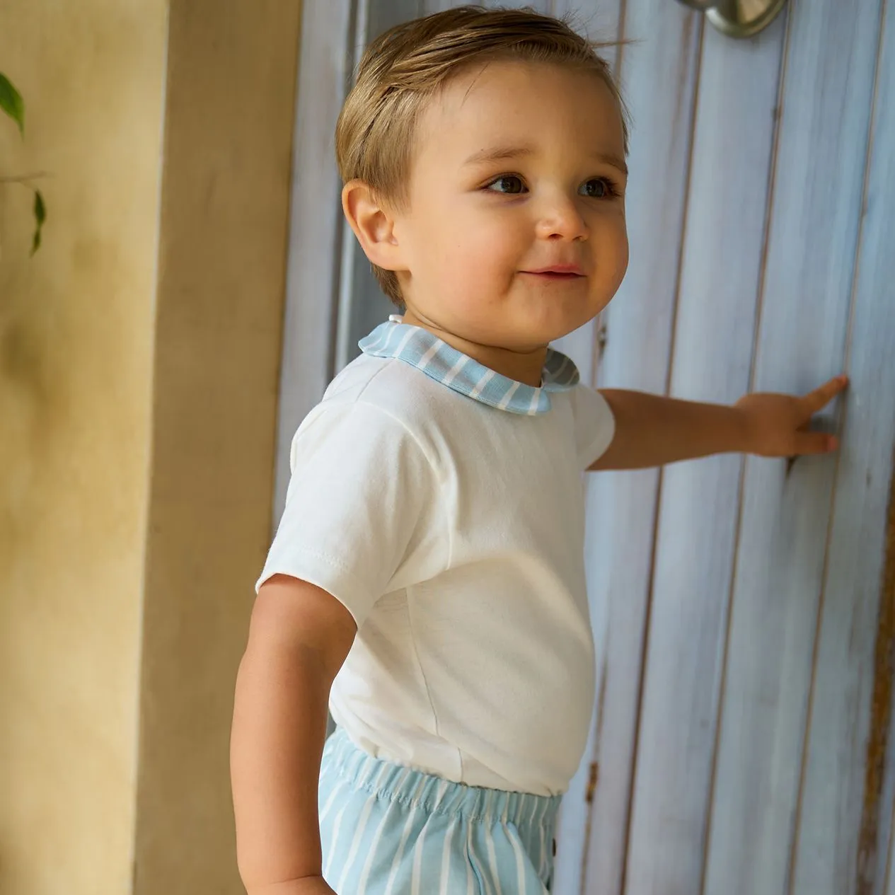 Pre-Order Rapife 5278 Peter Pan Collar Bodysuit and 5279 Stripe Shorts