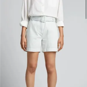 Proenza Schouler Chambray High Waist Shorts size 8 Elastic Waistband