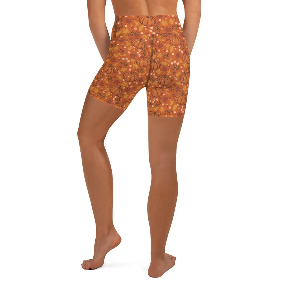 Pumpkin Spice Yoga Shorts