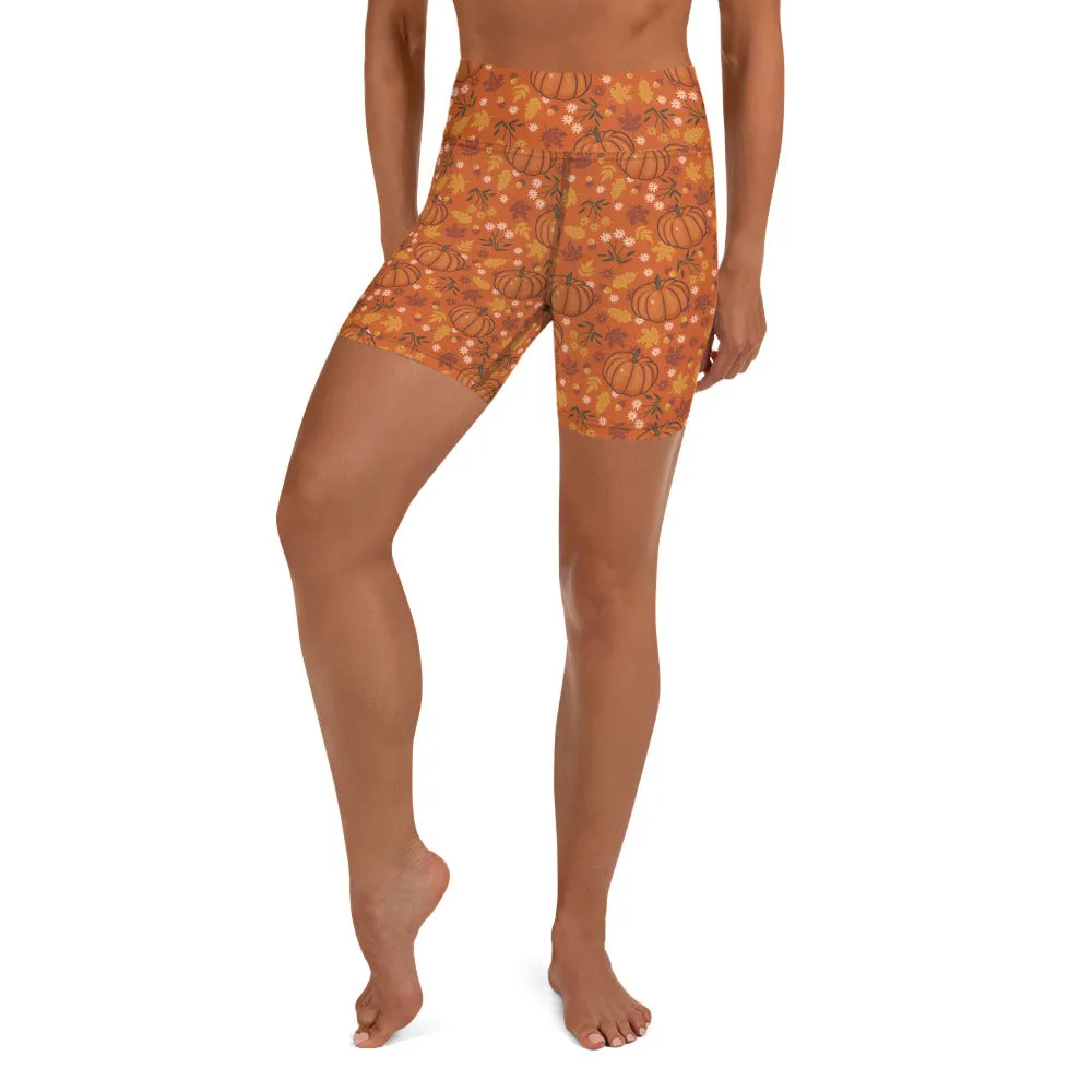Pumpkin Spice Yoga Shorts