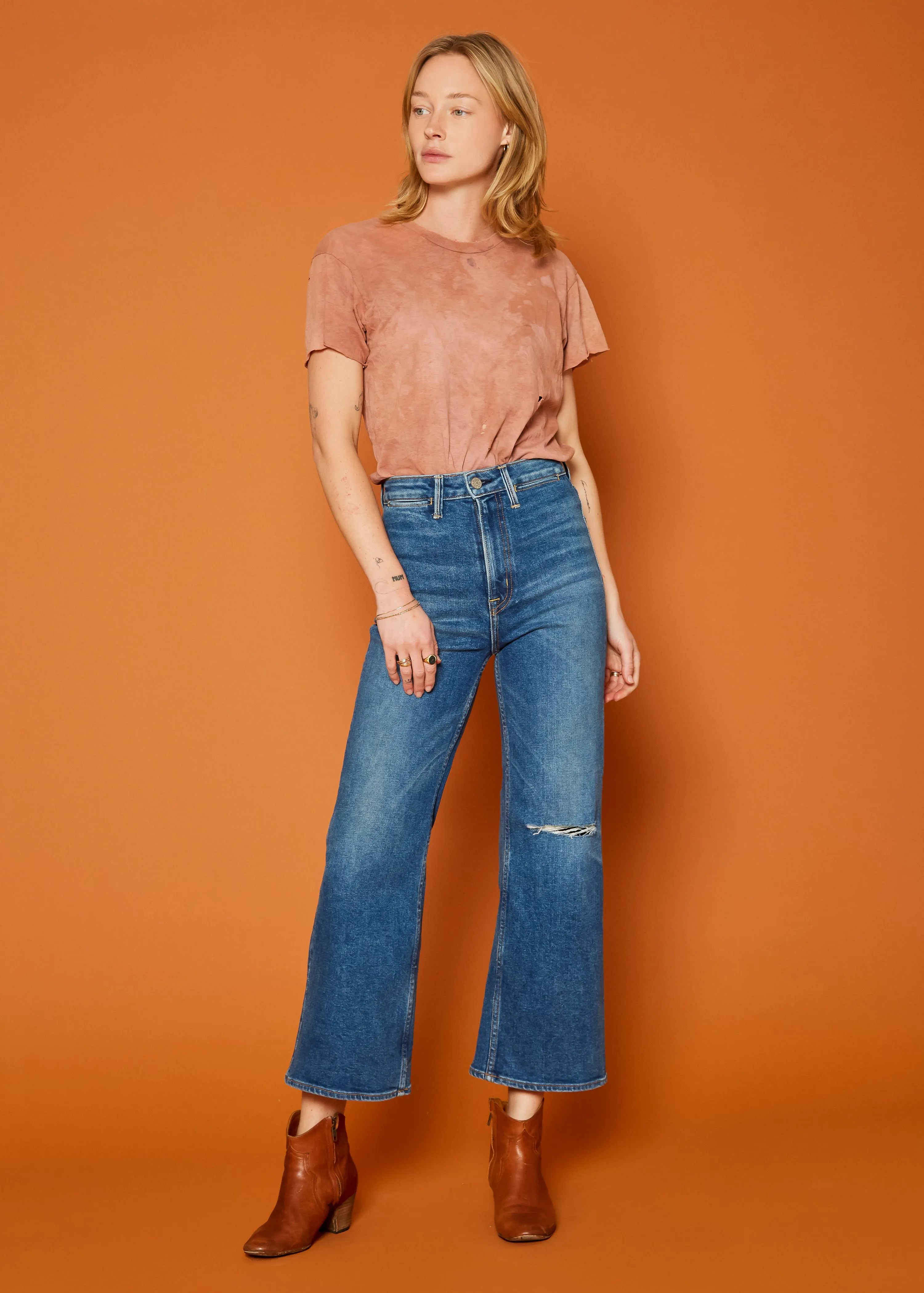 Queen High Rise Crop Wide Leg