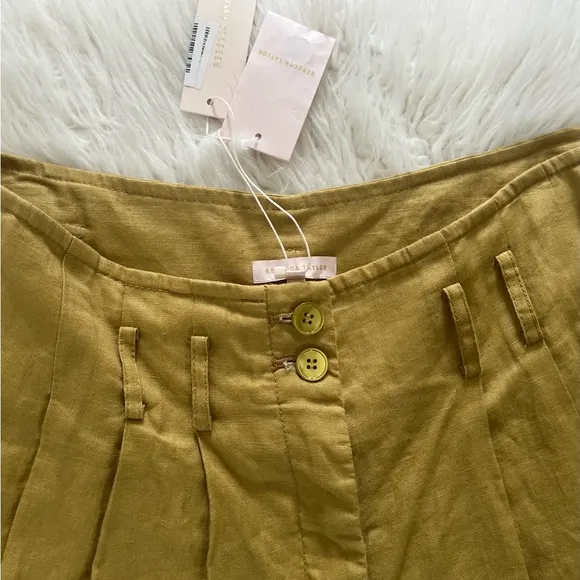 Rebecca Taylor linen crochet detailed shorts