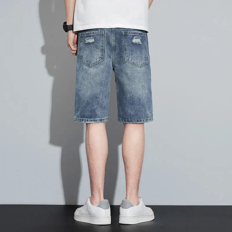 RebelWear Herren Denim Shorts