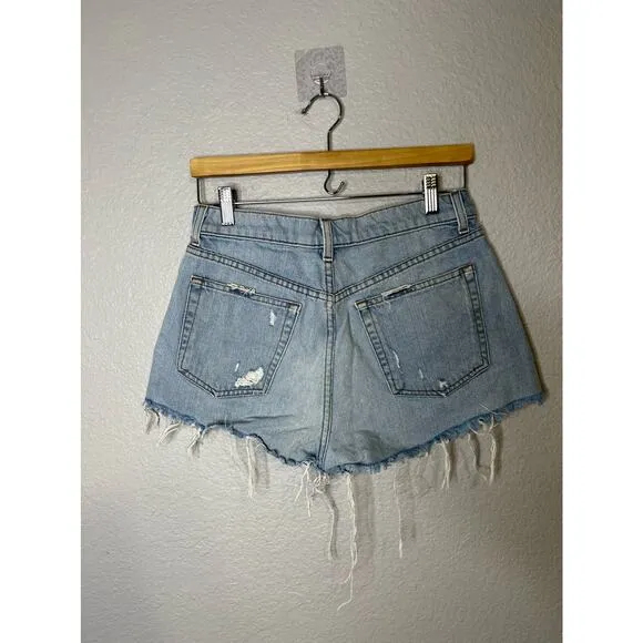 Reformation Distressed Denim Shorts
