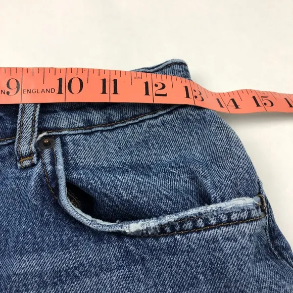 Reformation High Rise Jean Cut Off Shorts Raw Hem Sydney Wash‎ Size 29