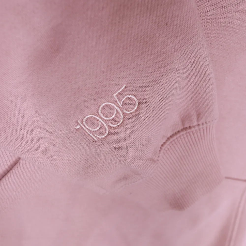 Revert 95 Small Checkerboard Box Logo Hoodie Purple Rose