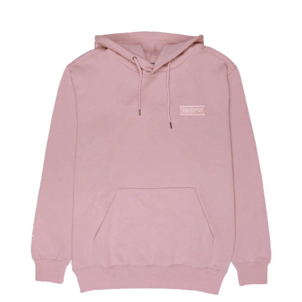 Revert 95 Small Checkerboard Box Logo Hoodie Purple Rose