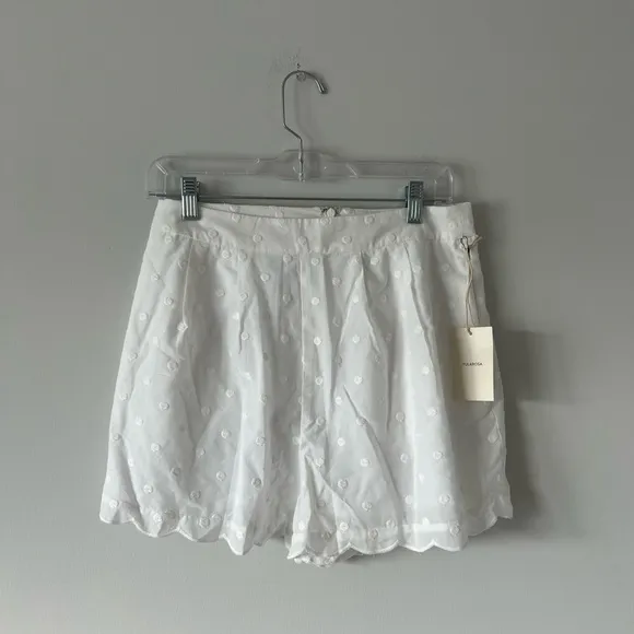 Revolve Cara Shorts in White - High Waisted