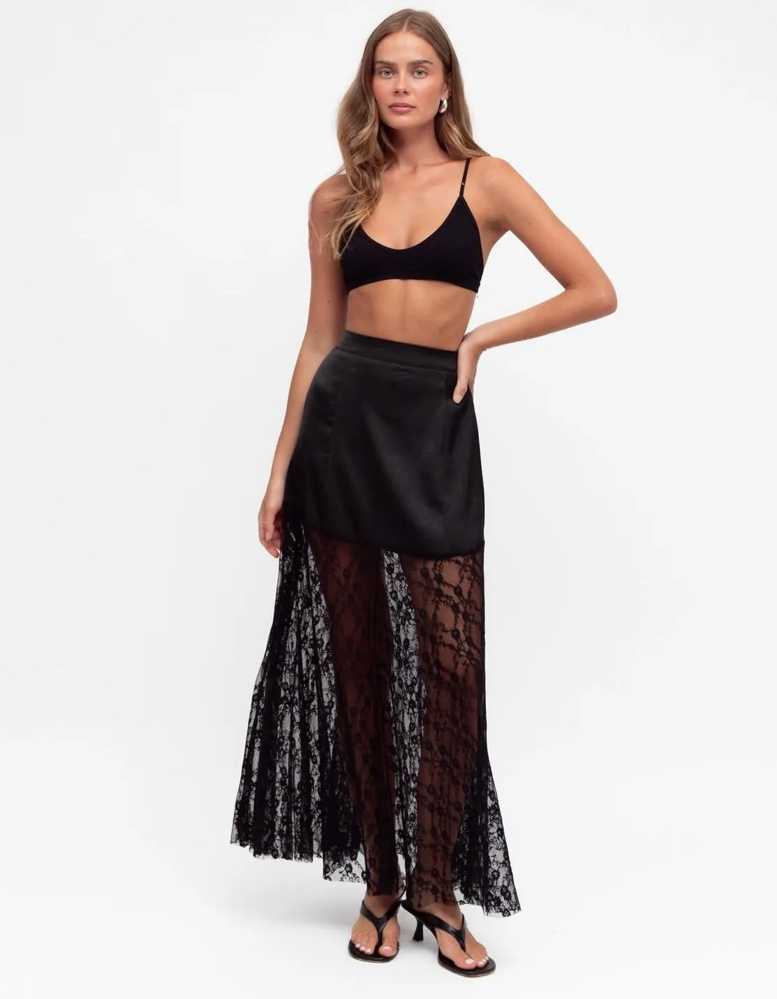 Rhea Lace Maxi Skirt
