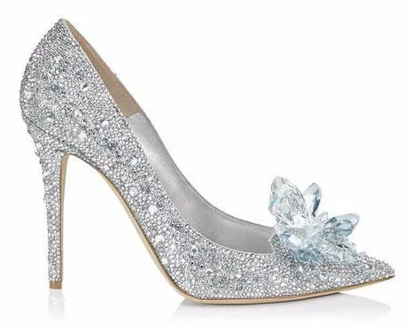 Rhinestone High Heels Women's Pointed Toe Shoes - 7/9 cm Heels