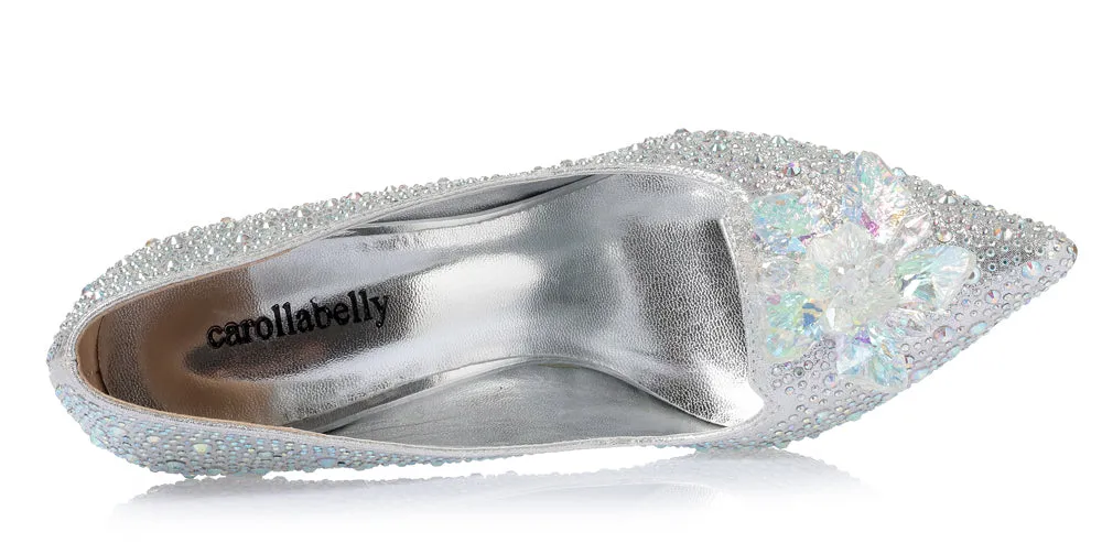 Rhinestone High Heels Women's Pointed Toe Shoes - 7/9 cm Heels