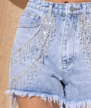 Rhinestone shorts