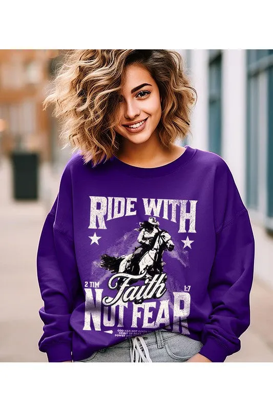 Ride with Faith Crewneck Sweatshirt