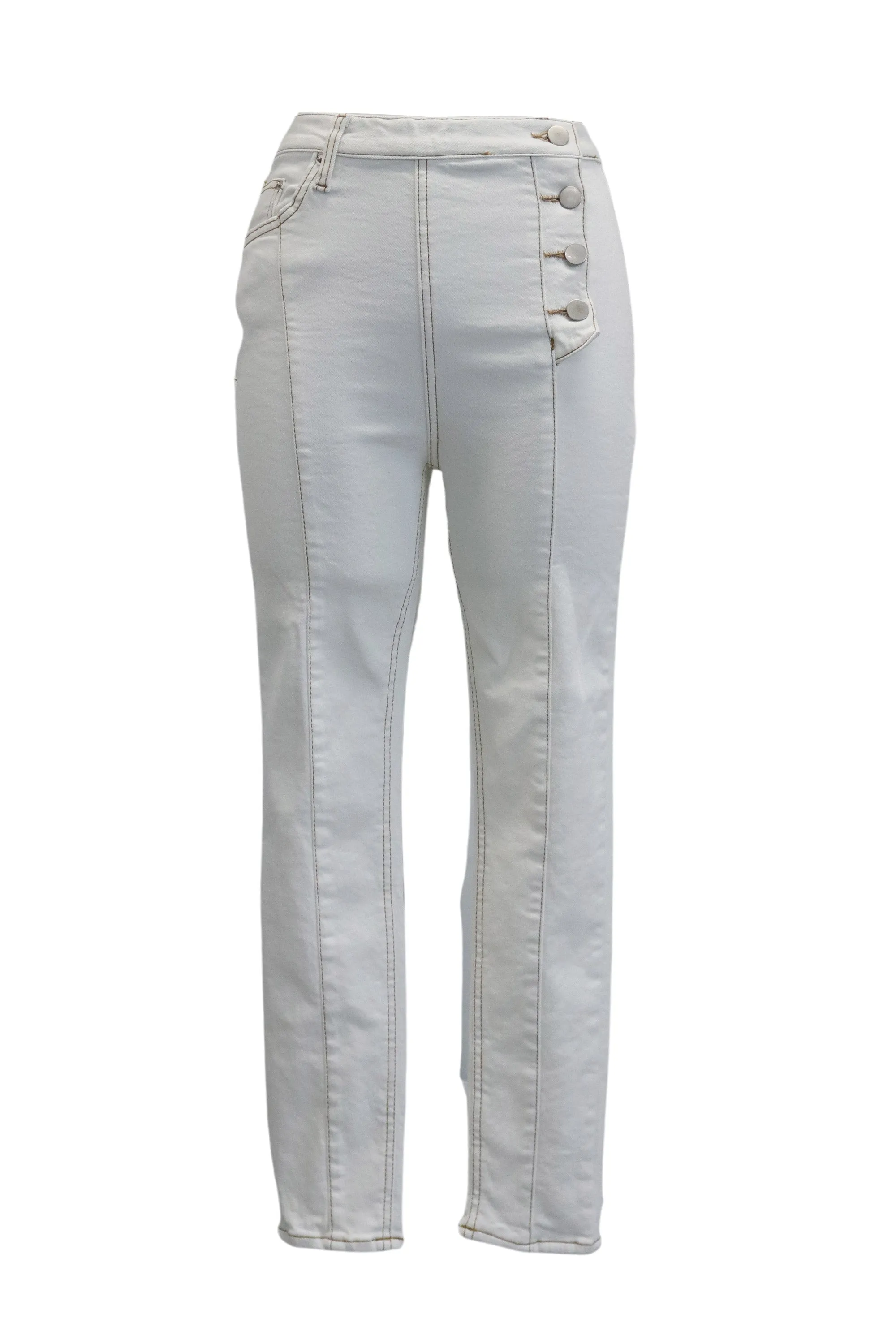 Riley Side Button Down Skinny Jeans