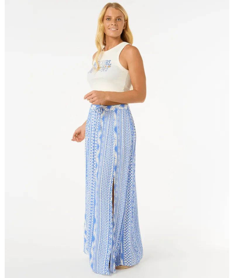 RIP CURL SAN CARLOS MAXI SKIRT - BLUE