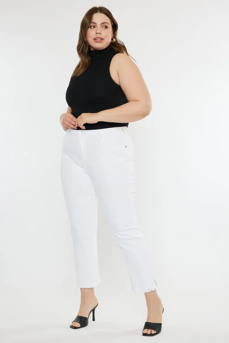 Rita High Rise Slim Straight Jeans (Plus Size)