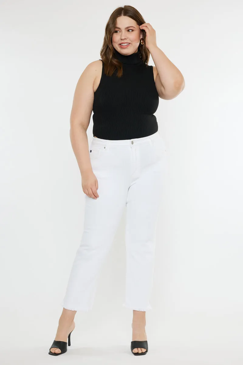 Rita High Rise Slim Straight Jeans (Plus Size)