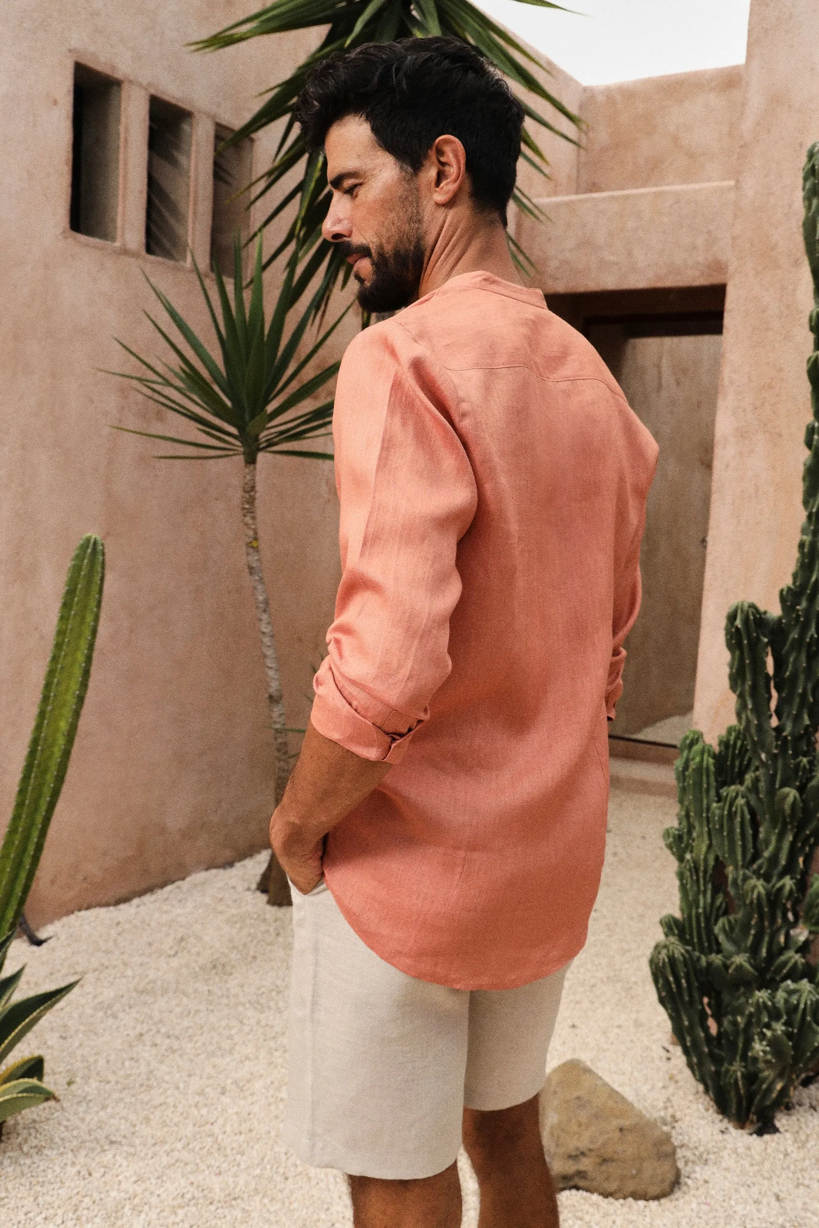 Rome Shirt- Man (Terracotta)