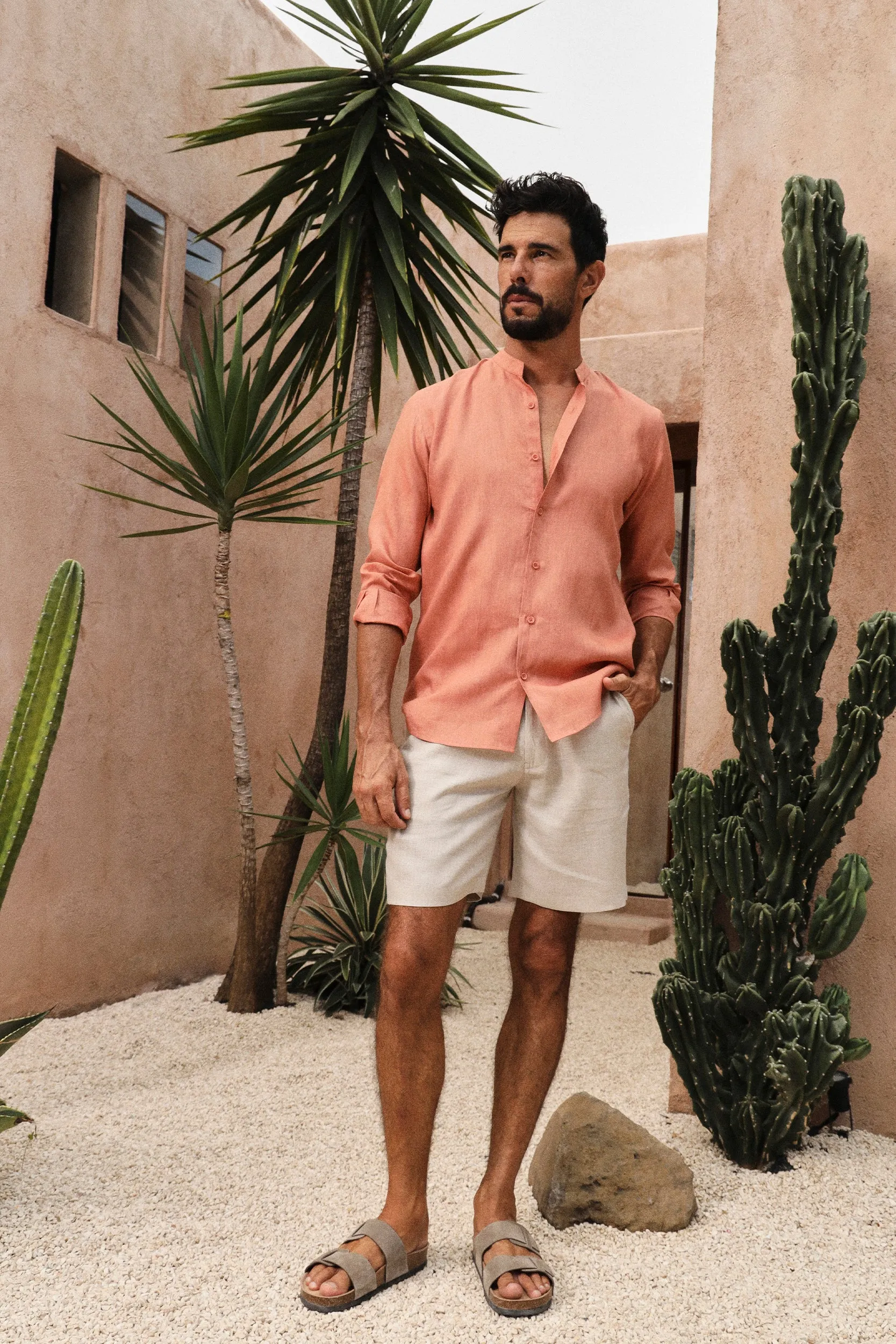 Rome Shirt- Man (Terracotta)