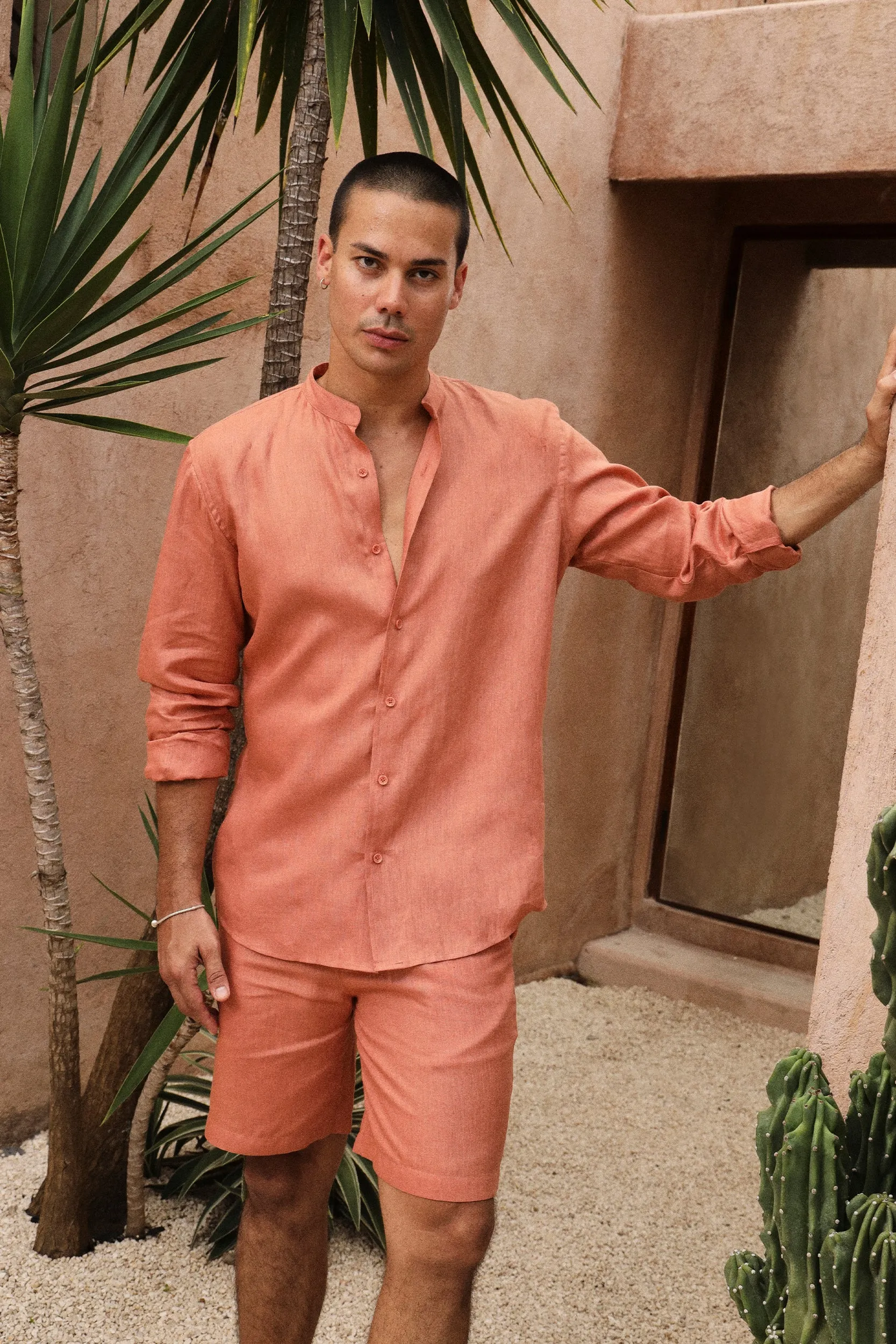 Rome Shirt- Man (Terracotta)