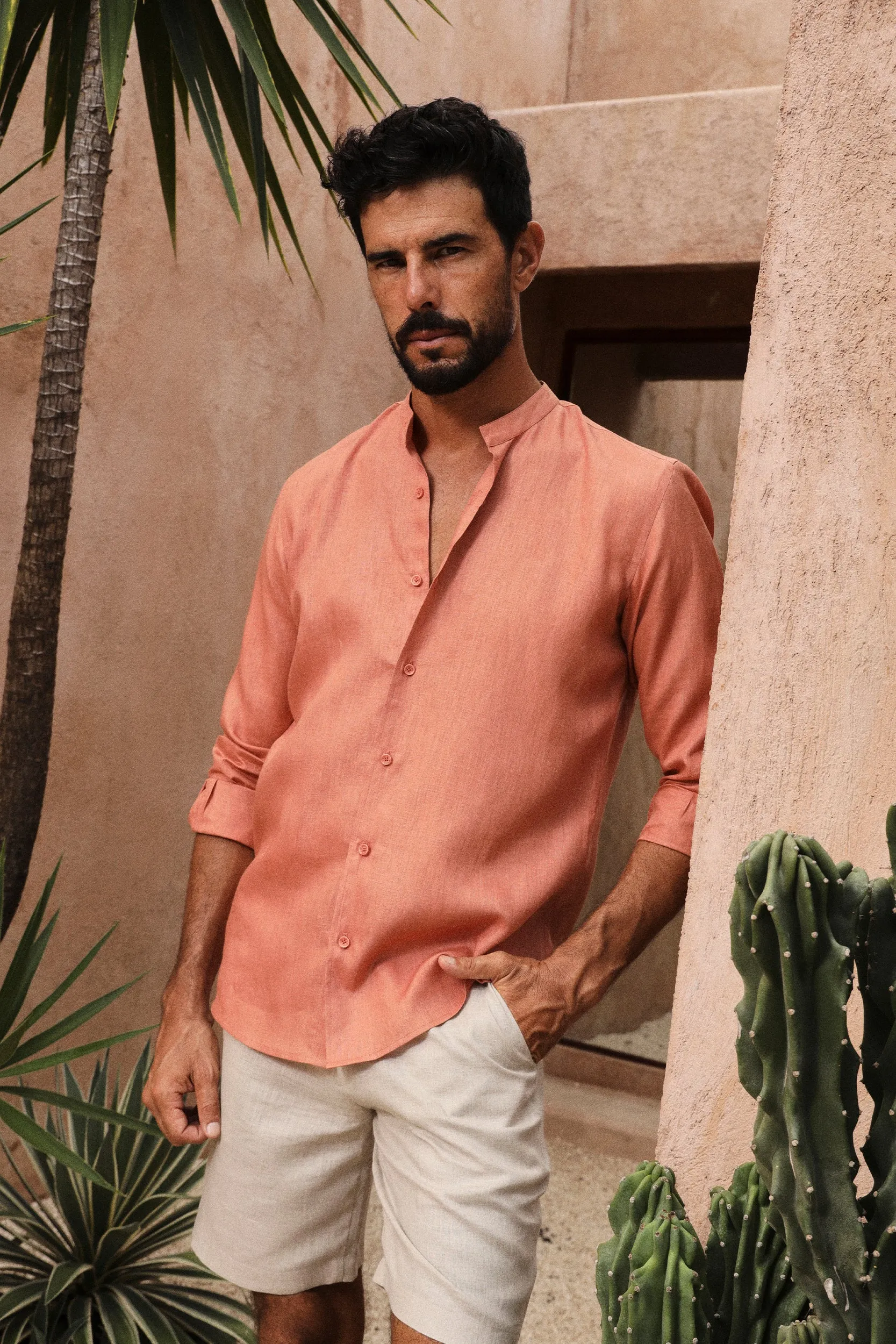 Rome Shirt- Man (Terracotta)