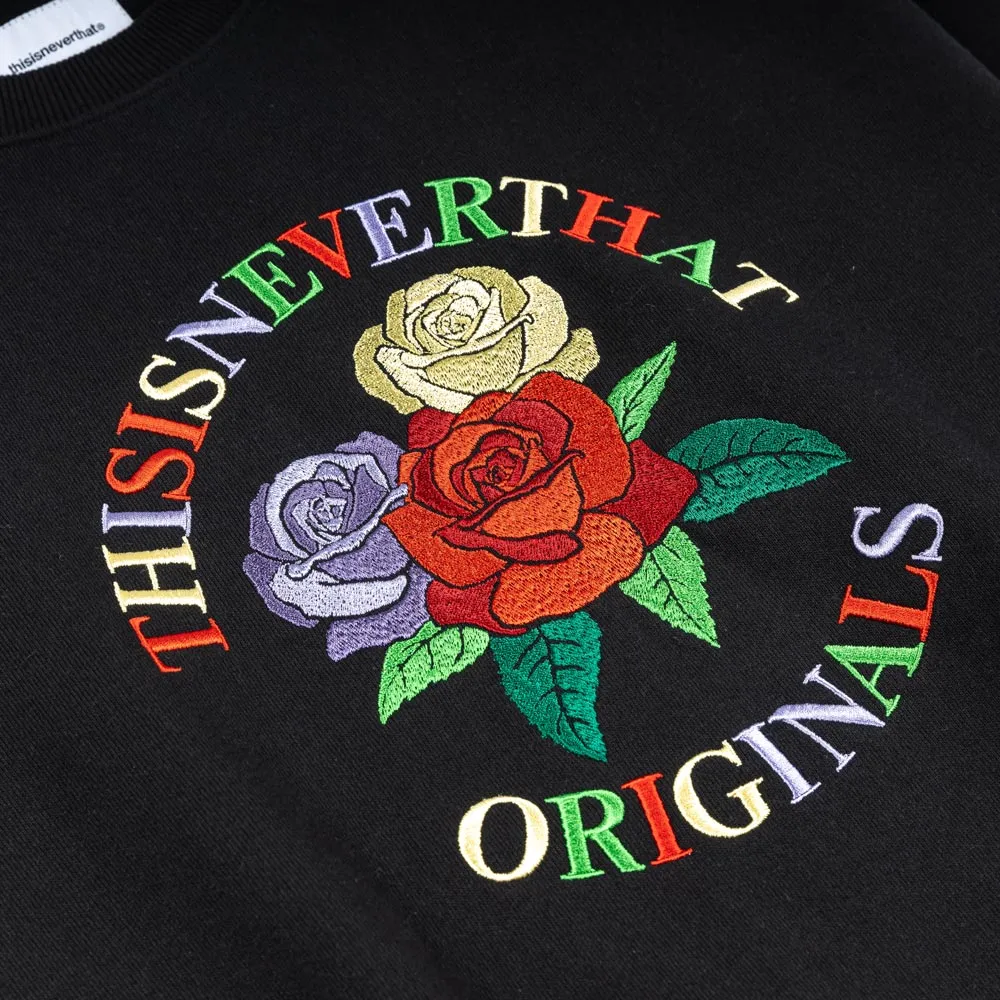 Roses Crewneck | Black