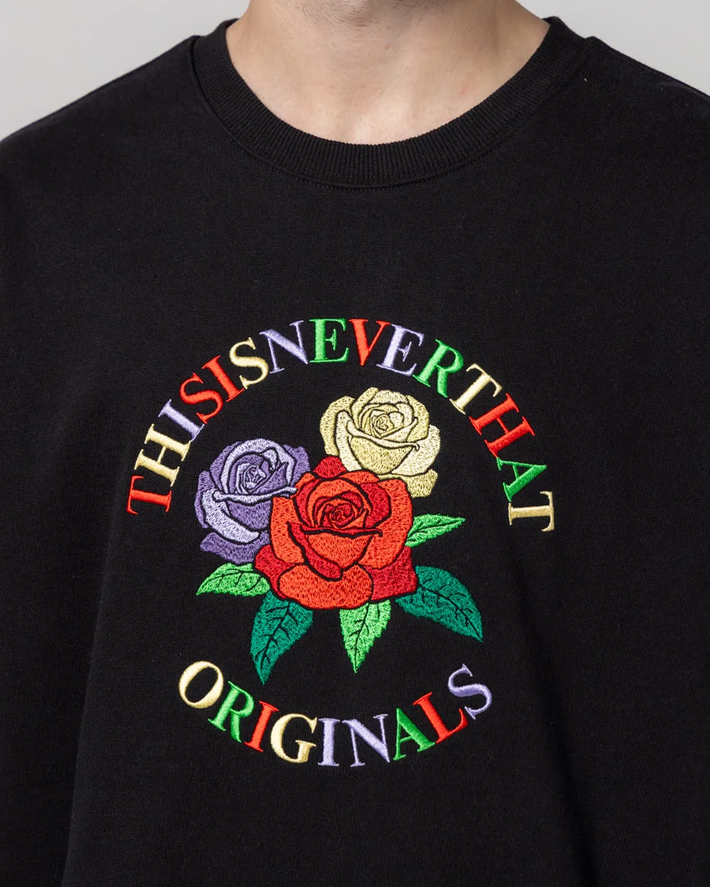 Roses Crewneck | Black
