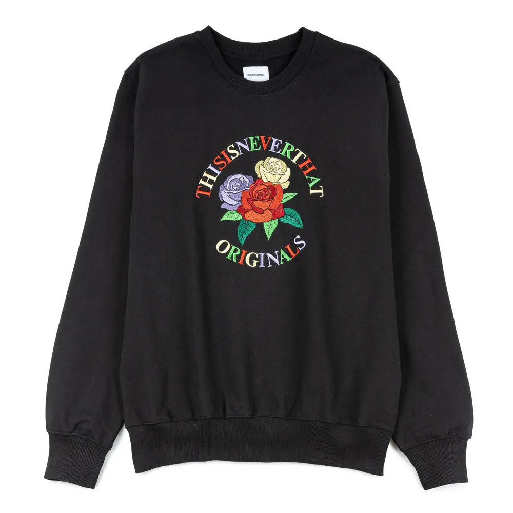 Roses Crewneck | Black