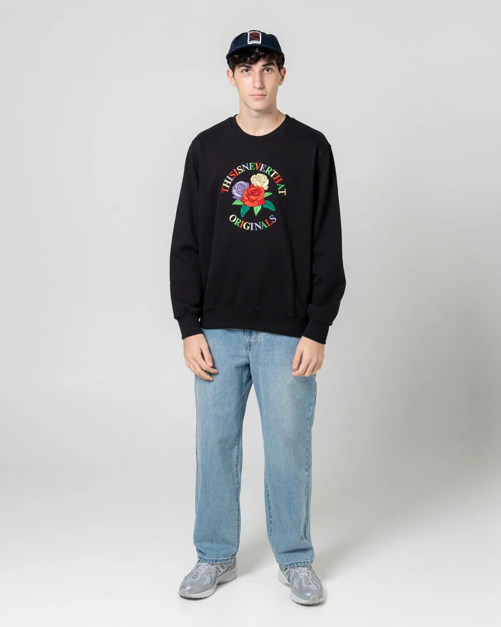Roses Crewneck | Black