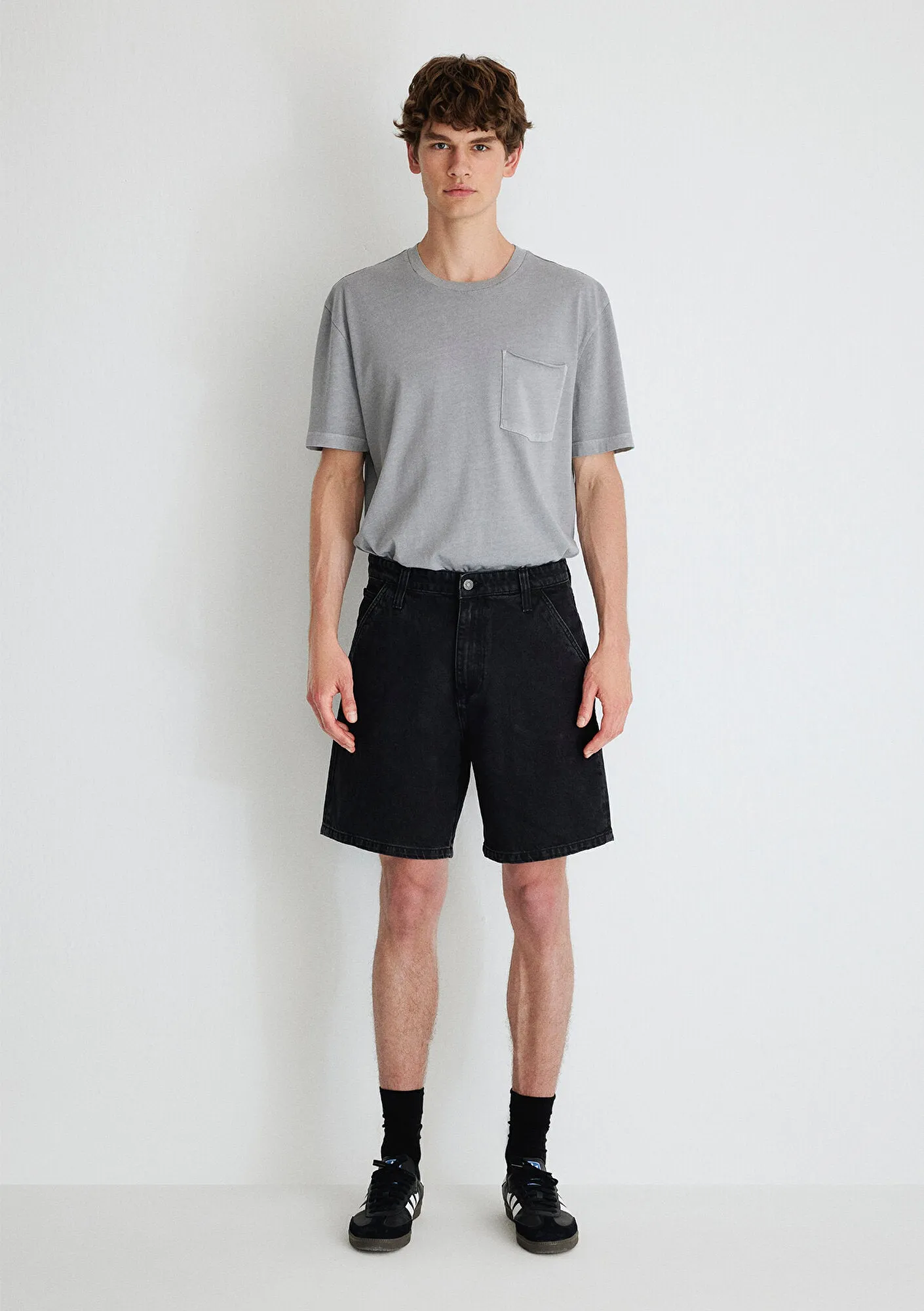 Rotterdam Smoke Denim Jean Shorts