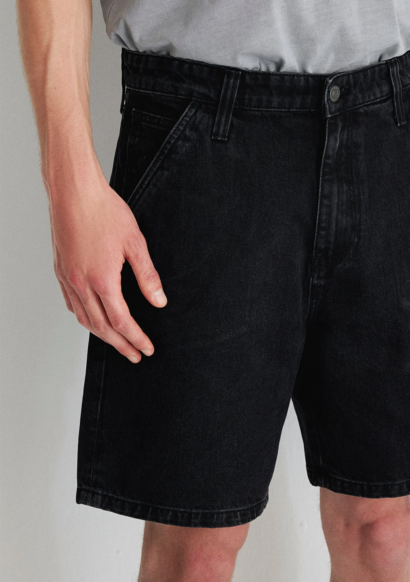 Rotterdam Smoke Denim Jean Shorts