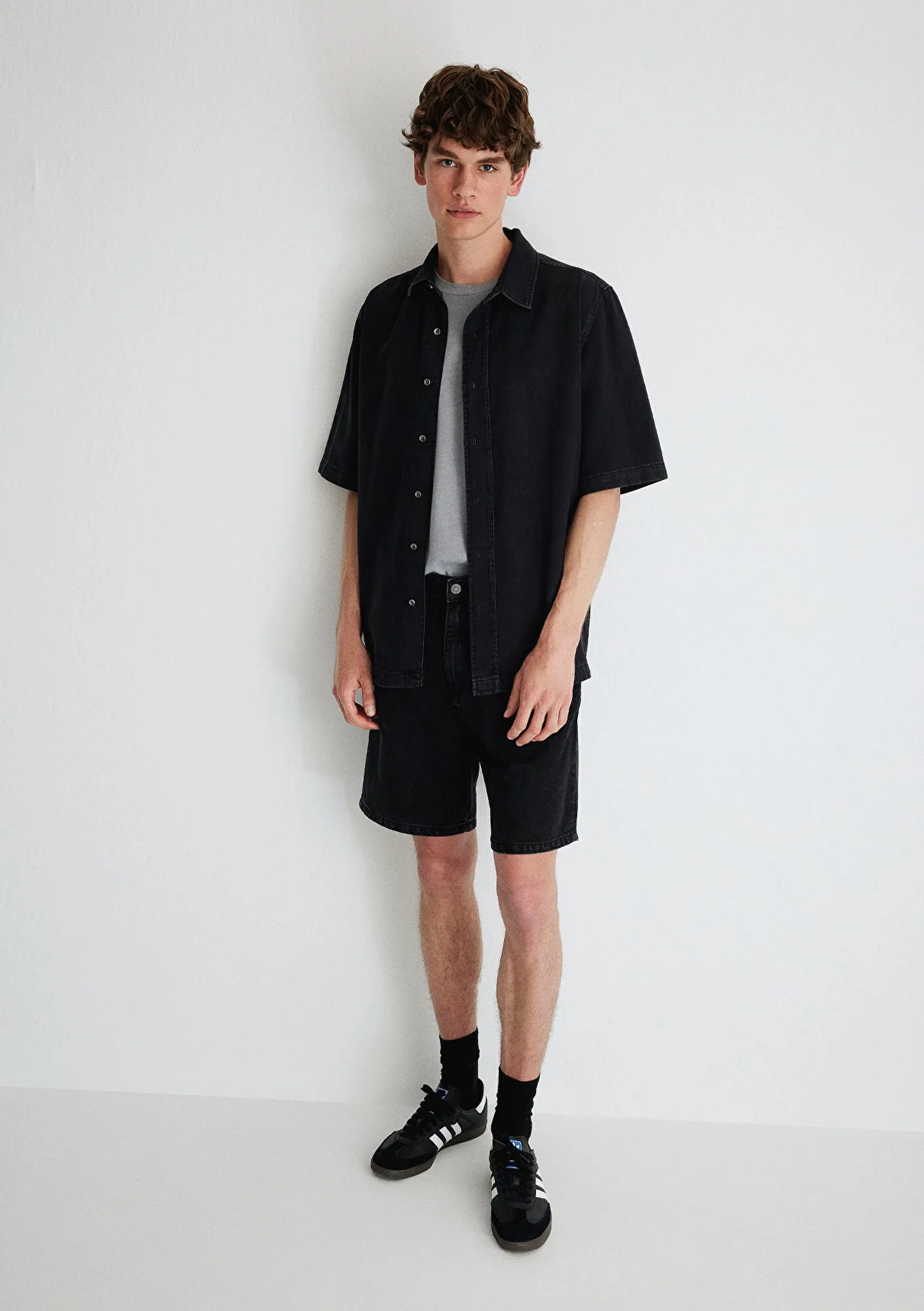 Rotterdam Smoke Denim Jean Shorts