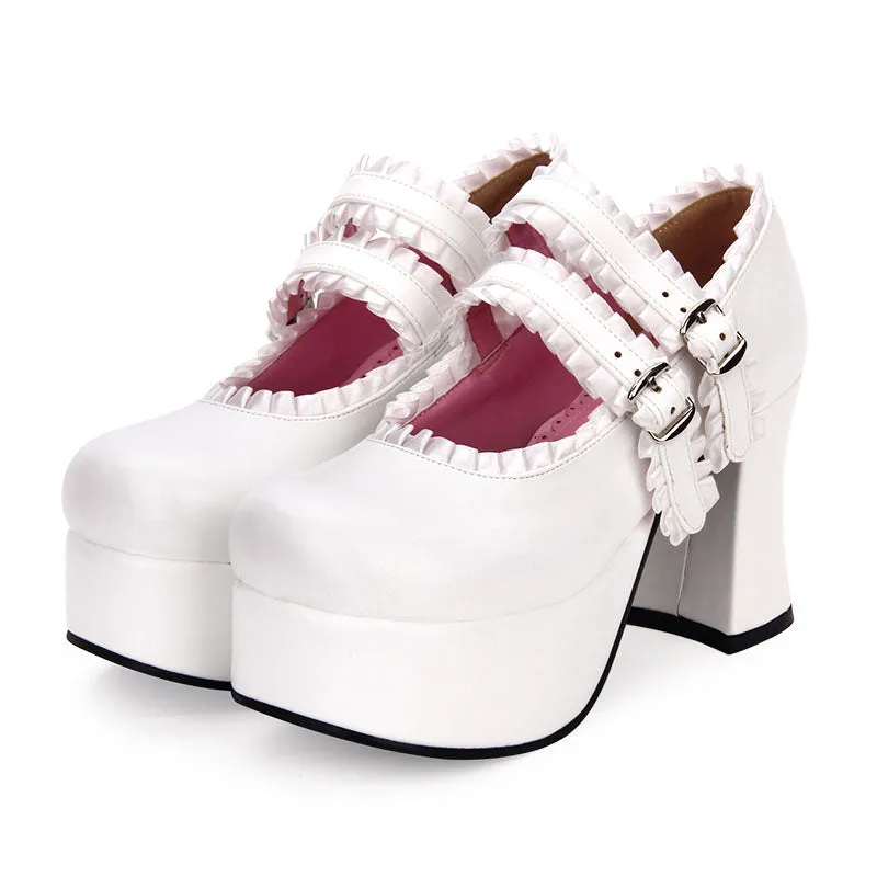 Round Toe High Heel Shoes