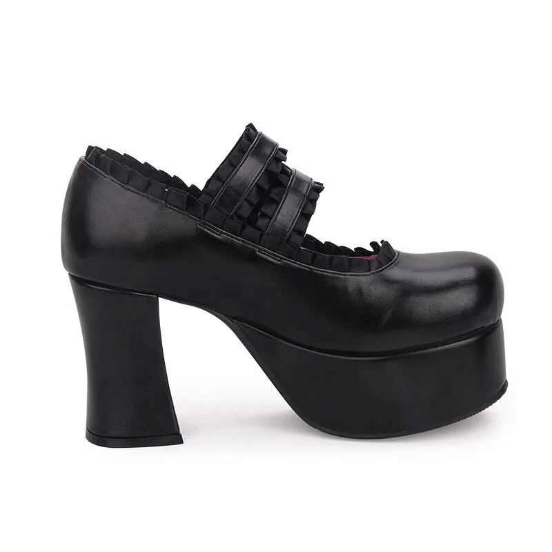 Round Toe High Heel Shoes