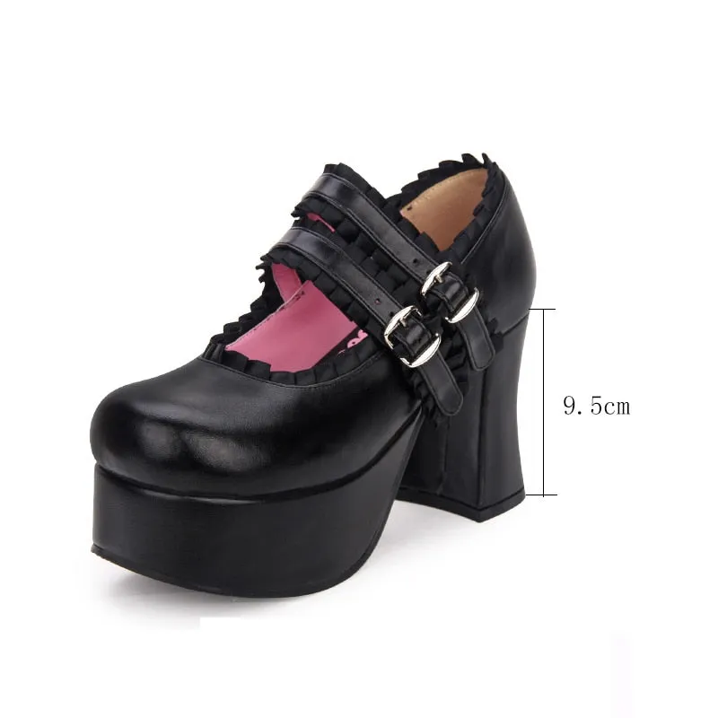 Round Toe High Heel Shoes