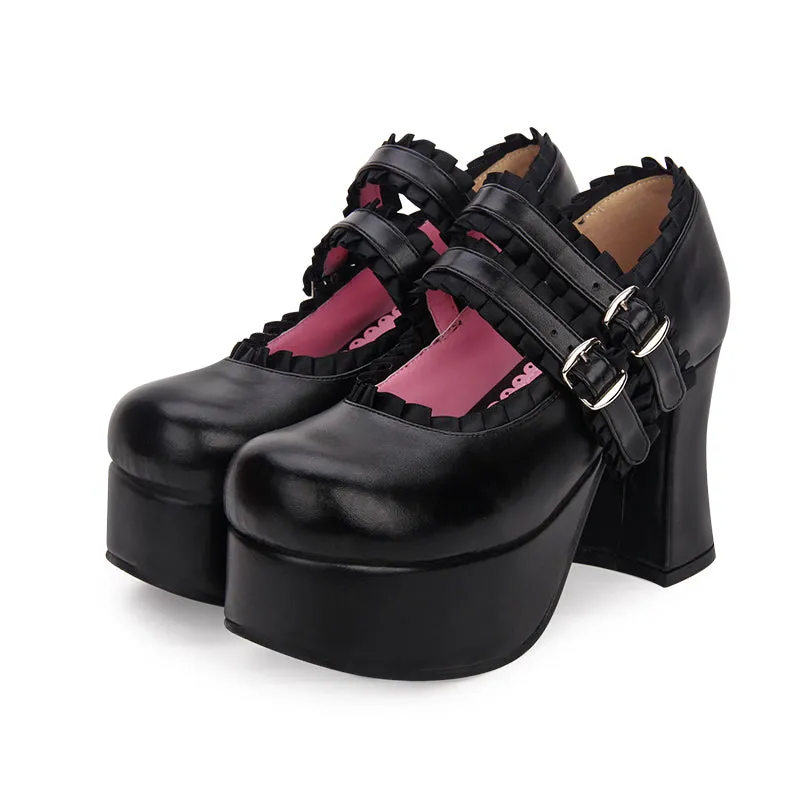 Round Toe High Heel Shoes