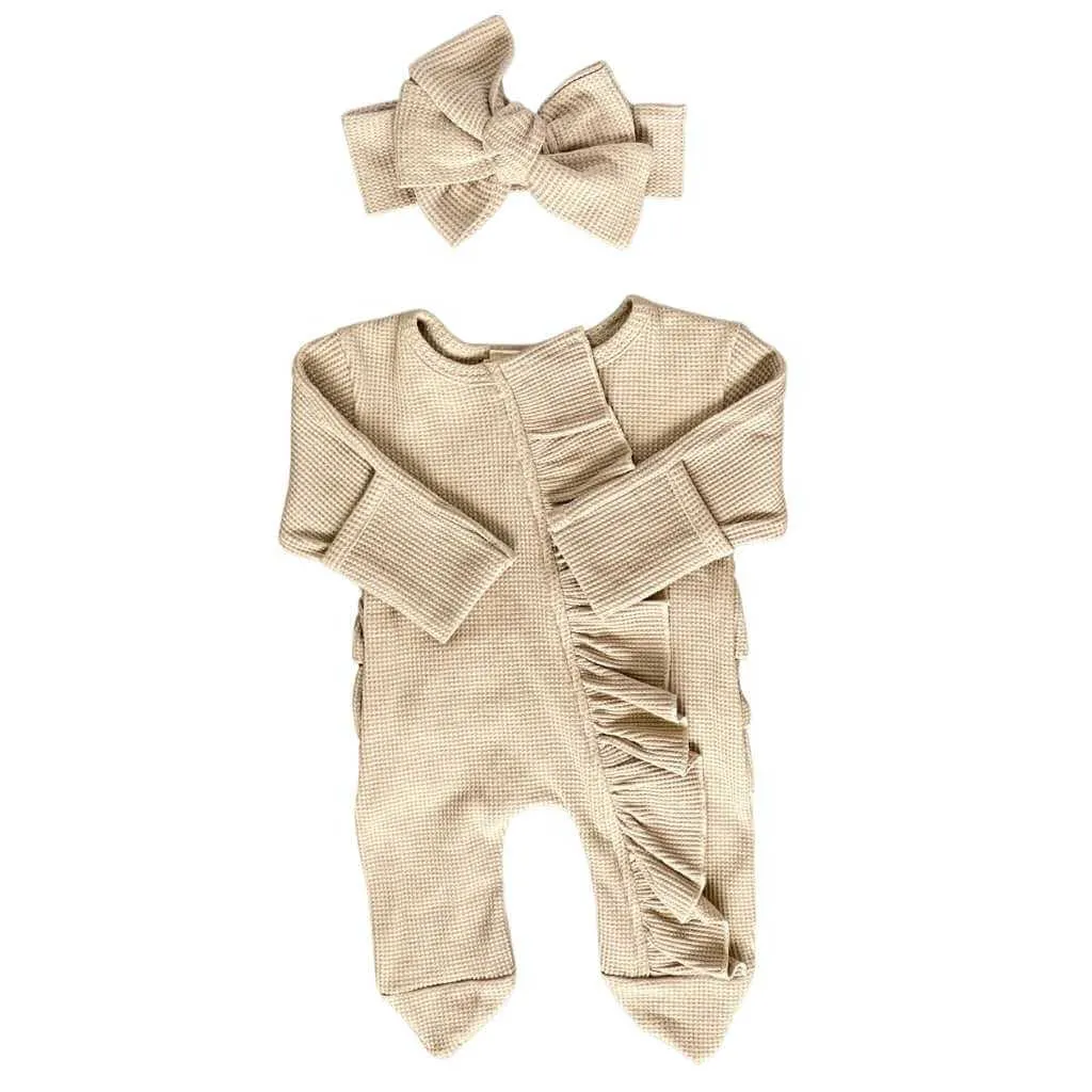 Ruffled Jumpsuit   Headband