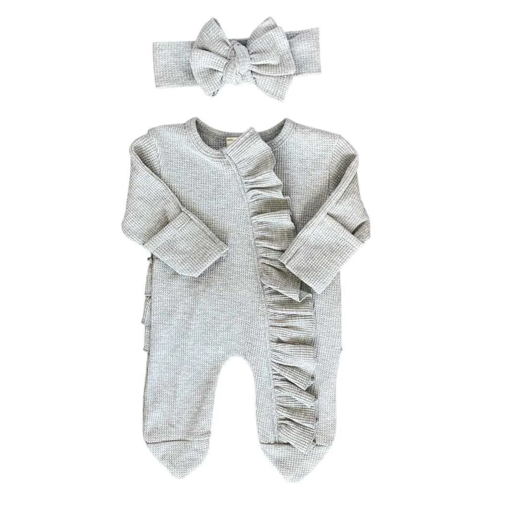 Ruffled Jumpsuit   Headband