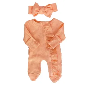 Ruffled Jumpsuit   Headband